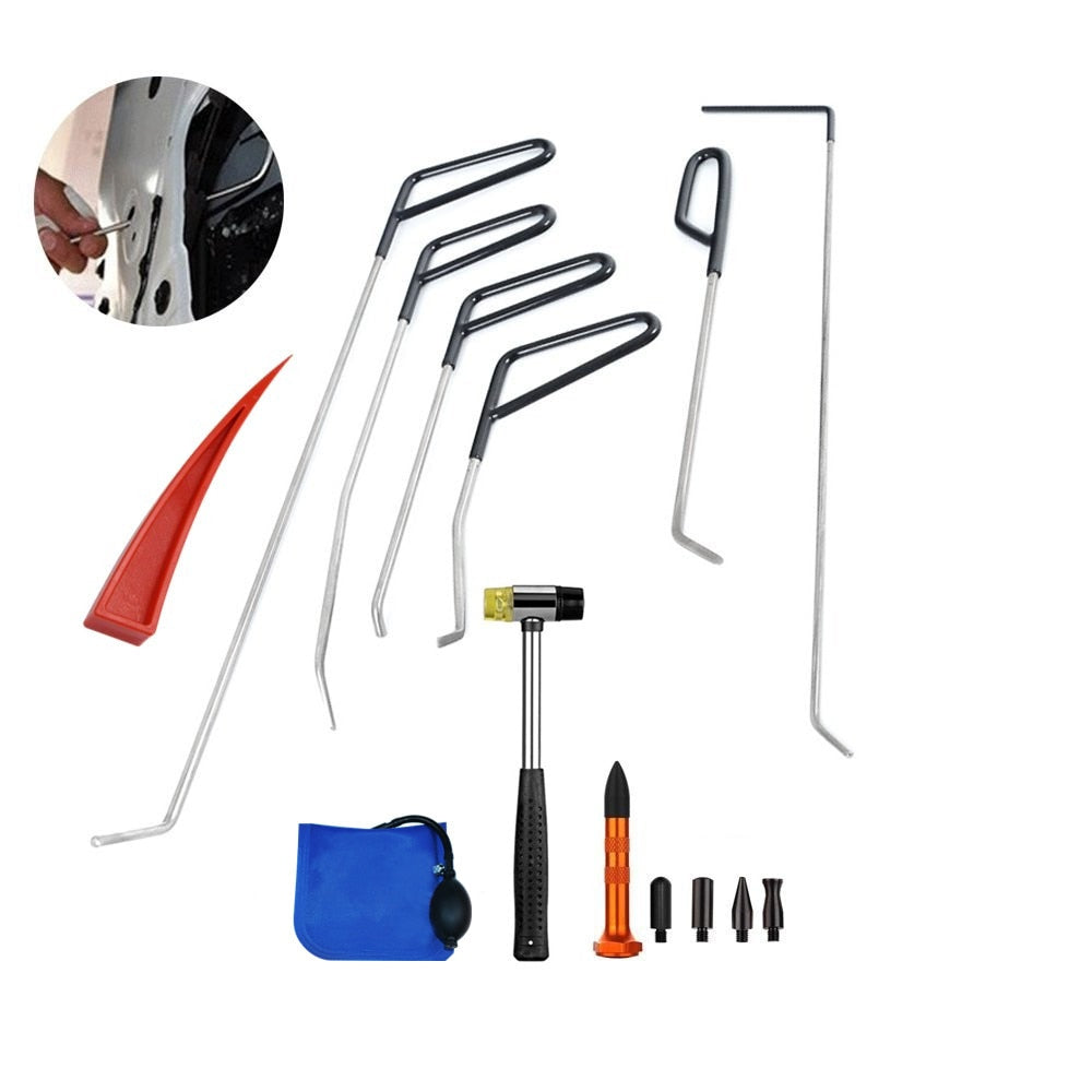 Automotive Paintless Dent Repair Removal Tools Puller Kits  Hail Repair Tools PDR Hooks Rods Wedge Pump Tap Down Pen