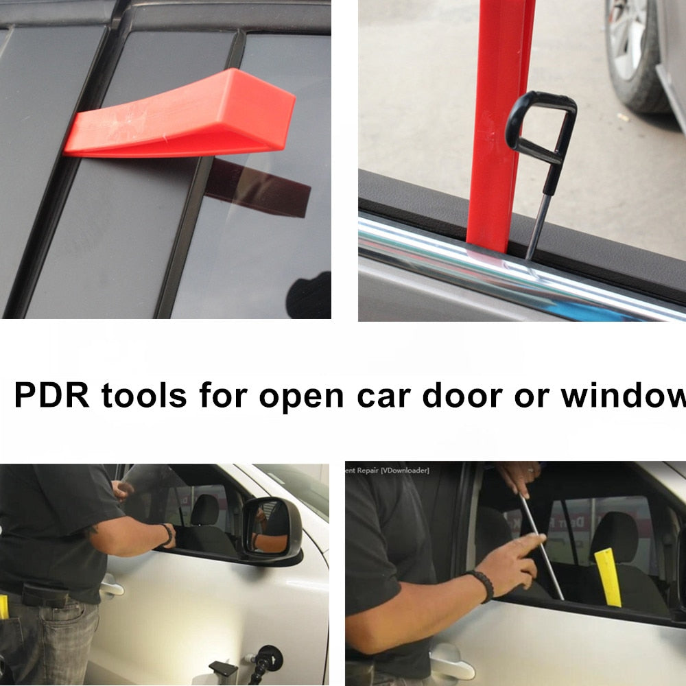 42Pcs PDR tools push Rods Dent Remover Tools Hail Damage Removal Car Ding Dent Repair Rod Hook