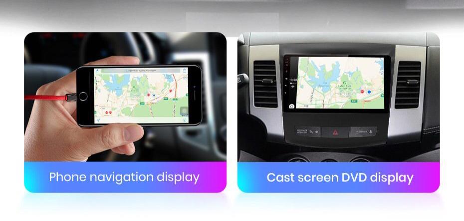 Android 11.0 2G+32G Car Stereo For Mitsubishi Outlander Reverse camera Supports Apple CarPlay Android Auto, GPS NZ Map For xl 2 2005-2011 4007