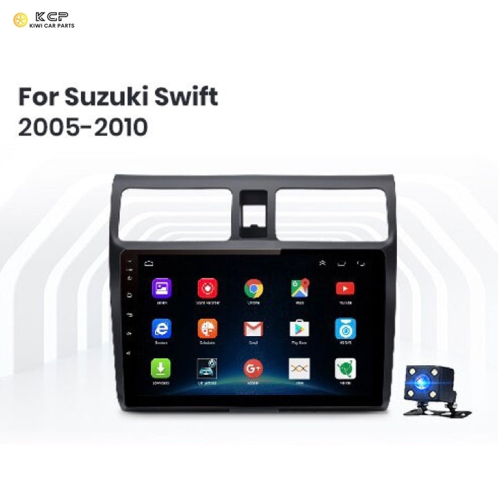 4+64G Android Car Stereo Supports CarPlay Android Auto Car Radio GPS NZ Map Multimedia Player Suit For Suzuki Swift 2005 2006 2007 2008 2009 2010 Navigation GPS 2 din