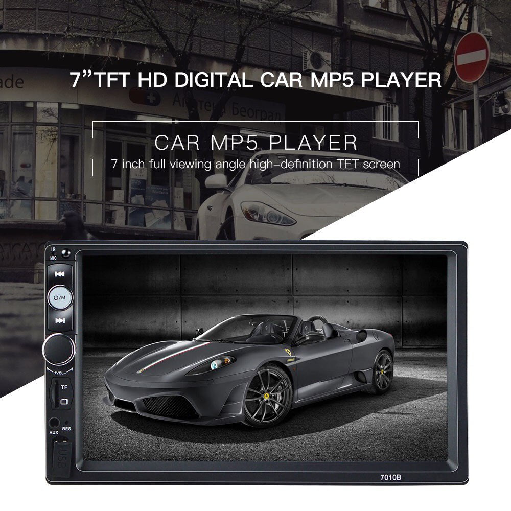 Car Stereo 2 DIN Head Unit with Rear View Camera, Compatible with Nissan, Toyota, Honda