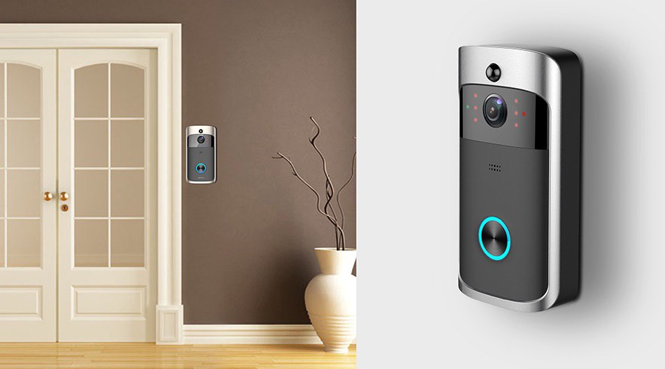 WI-FI Video Door Bell + Extra Chime CCTV Doorbell IR Alarm Wireless Security Camera Doorbell