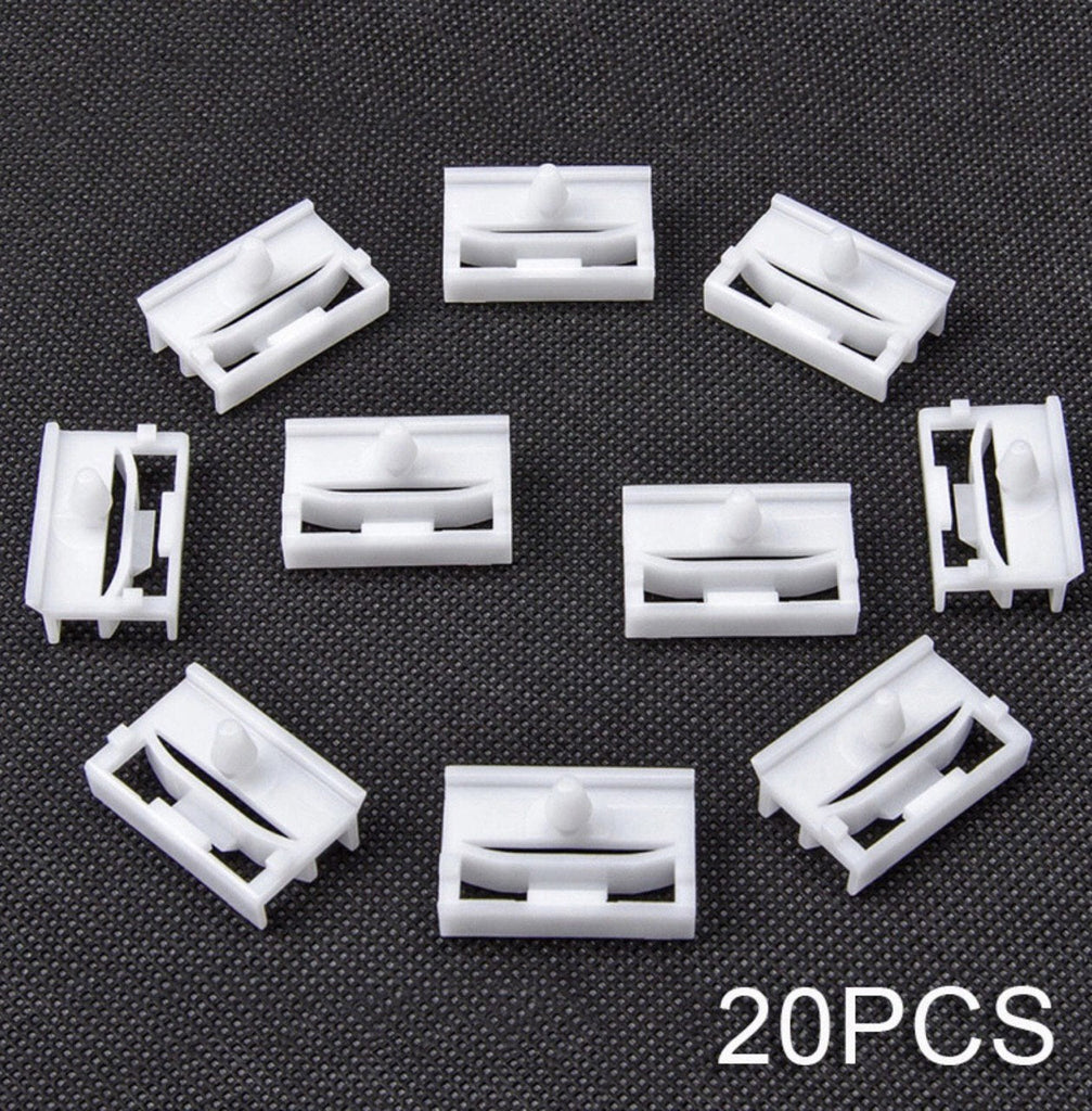 20PC x Plastic Side Skirt Trim Moulding Car Clips for BMW 3 Series E36 E46 E90 E91 Auto Fender Bumper Nylon Rivet Retainer Clips