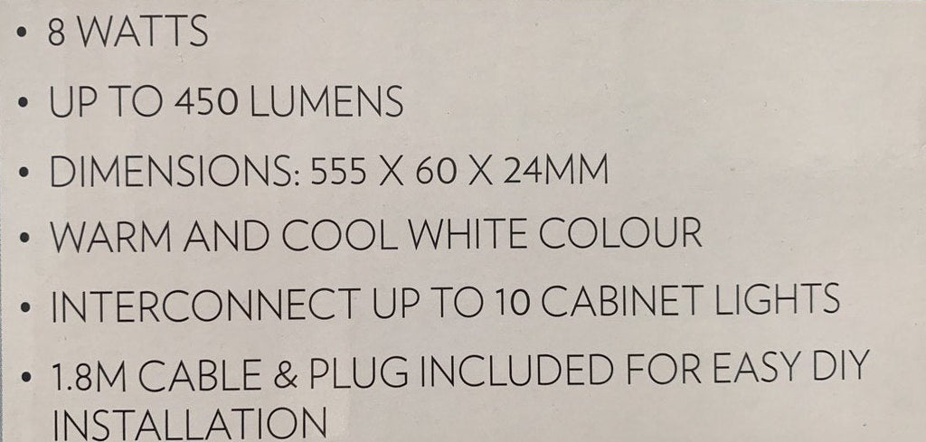 2 x LED Light Under Cabinet Light - Adjustable Angle *Link up to 10 Units!* 2 Colours Feature in 1 LED Light!