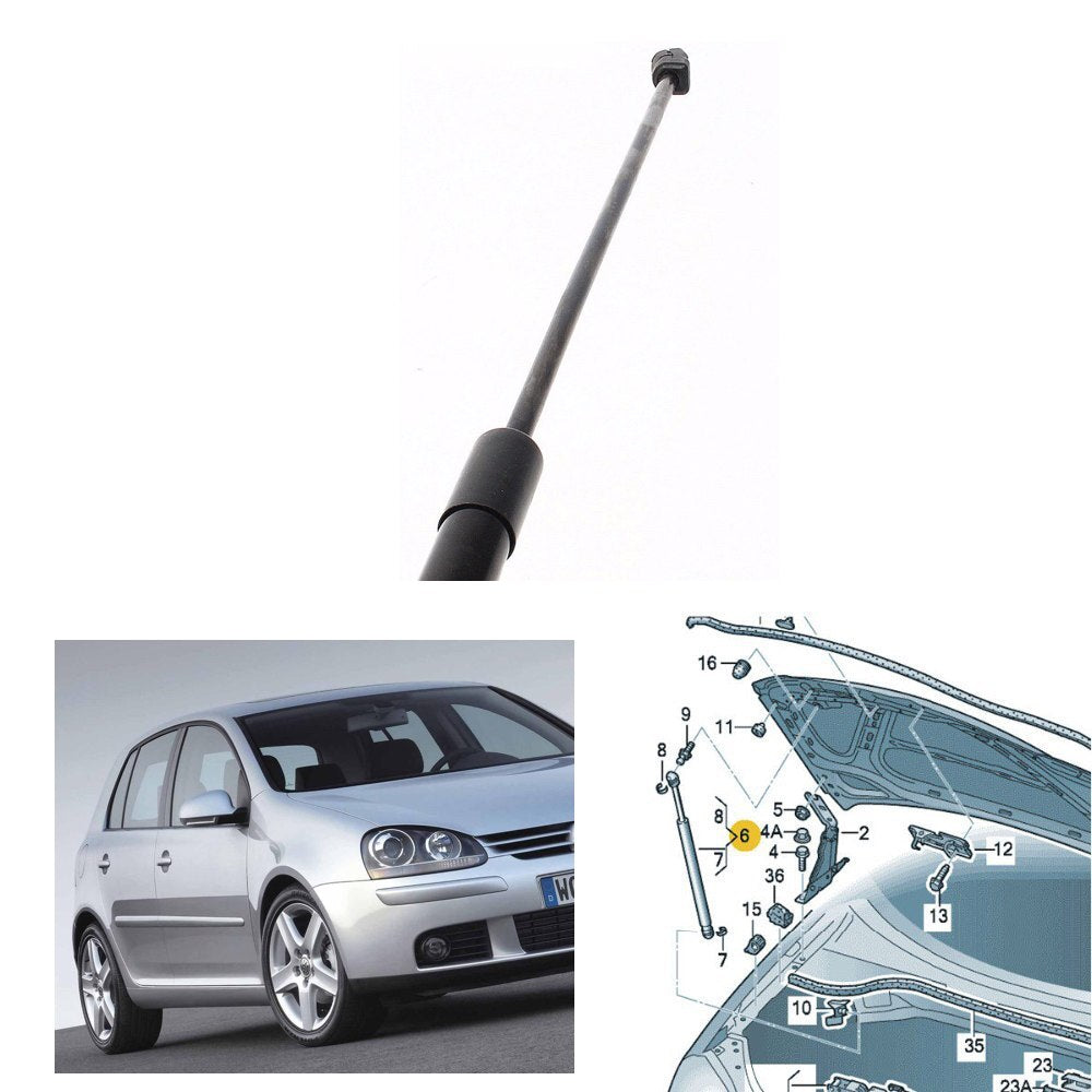 MONROE MAX-LIFT  ML5735 
GS0801 430719080100
For VW Golf 5 V MK5 2004 - 2009 Golf R32 GTI 2006 - 2009 Bonnet Strut Gas Spring Hood Shock 1K0823359A 1K0823359 A 1K0 823 359 A 5K0 823 359 D 5K0823359 D 5K0823359D