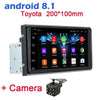 Android 8.1 Compatible with Toyota Car Stereo Head Unit Multimedia Player + Bluetooth + GPS Navigation + 8IR Rear Camera