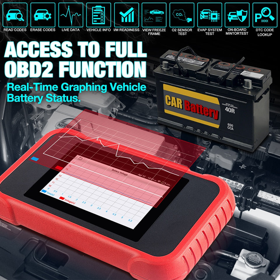 Launch X431 CRP129E OBD2 Diagnostic Tool for ENG/AT/ABS/SRS Multi-language free update CRP123E CRP129 CRP123 Creader VIII OBD2, EOBD, JOBD , KOBD , CRP129E