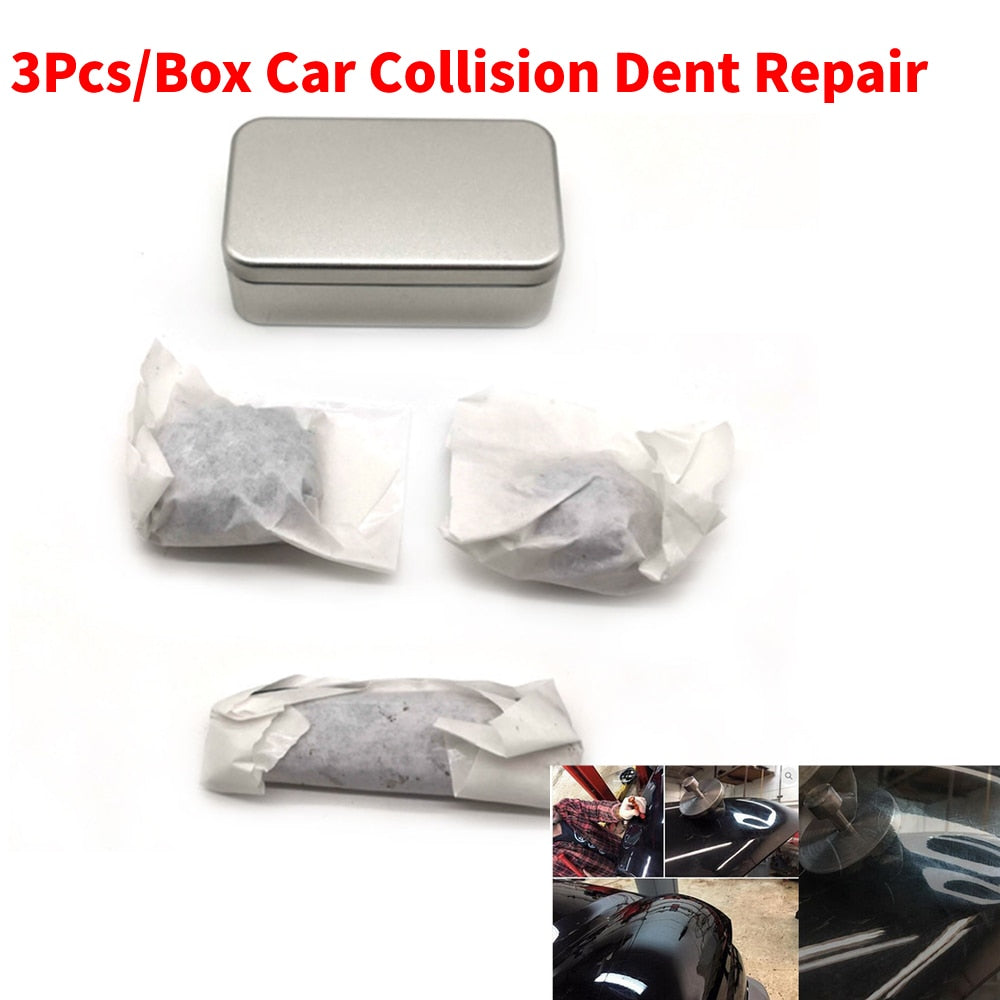 3Pcs/Box Car Collision Dent Repair Cold Glue Boxed Cold Glue Free Sheet Metal Car Tooth Repair Tool car dent remover