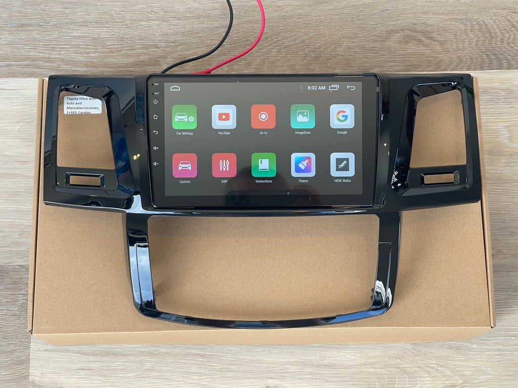 Car Stereo Suit Toyota Hilux N70 9” Supports Apple CarPlay Android Auto GPS NZ Map Android 12 Radio BT Hands Free Calls  GGN15, GGN25, KUN16, KUN26, TGN16 SRS V8 4.0 SR5 dc