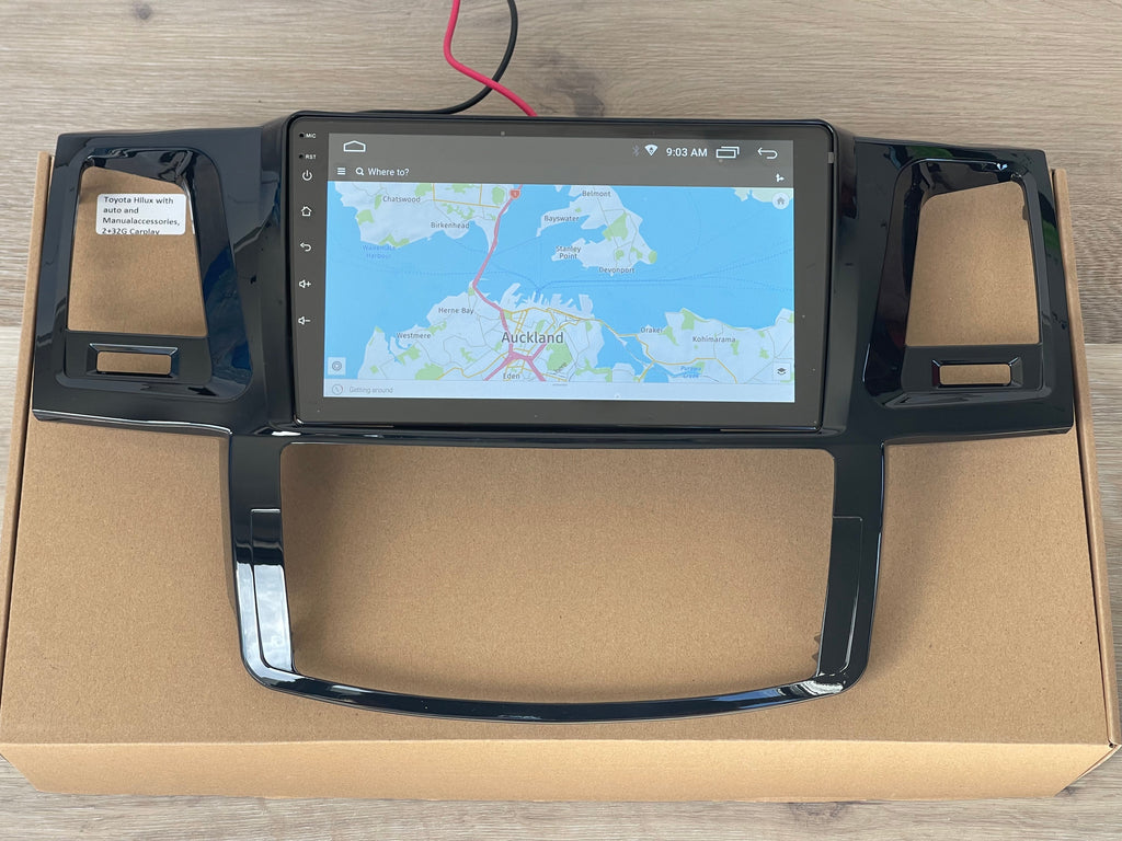 Car Stereo For sr5 SR5 Toyota Hilux N70 9” Supports Apple CarPlay Android Auto Reverse Camera GPS NZ Map Android 12 Radio BT Hands Free Calls