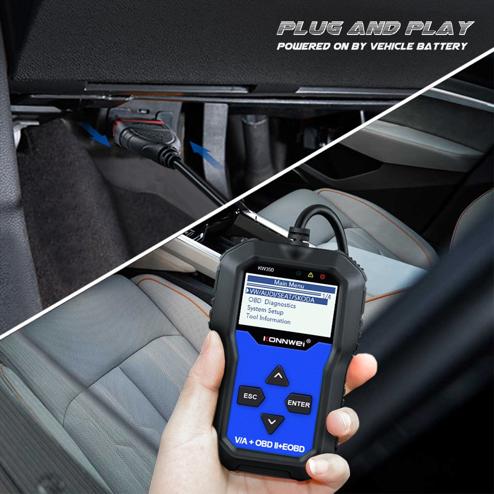 OBD2 Diagnostic Scanner for VAG Cars VW Audi Skoda ABS Airbag Reset Oil Service Light EPB Diagnostic Tool For VAG Volkswagen