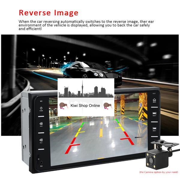 Compatible with Toyota Car Stereo Head Unit + Rear View Camera, Bluetooth, Radio, Video Player