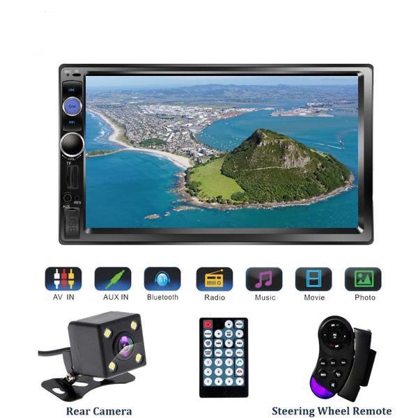 Car Stereo System Double DIN Head Unit + Reversing Camera + Bluetooth