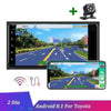 **Special** Toyota size Android 8.1 Car Multimedia Car Stereo + 8IR Rear View Camera, GPS Bluetooth AUX USB Car Audio