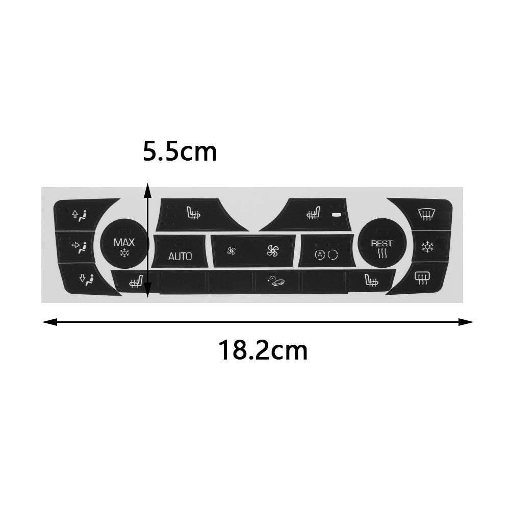 AC Climate Control Button Sticker Repair Kit Suitable For 2006-2011 BMW E90 E91 E92 330I