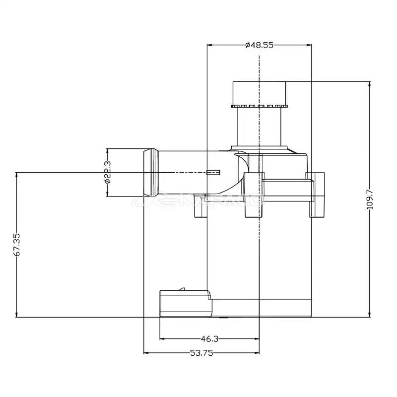 Auxiliary Water Pump Suitable for VW Golf Mk5 MK6 GTI 6R Jetta CC Passat B6 Audi A3 S3 Volkswagen EOS Scirocco Electric Water Pump