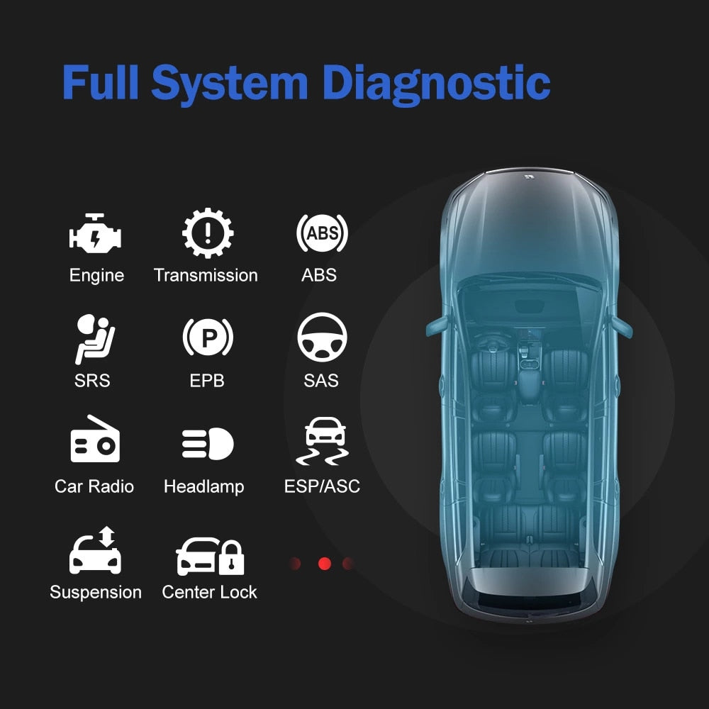 Foxwell NT644 Elite Professional OBD 2 Diagnostic Car Scanner Tool Full System Scan 19 Reset Service OBD2 Automotive Scanner