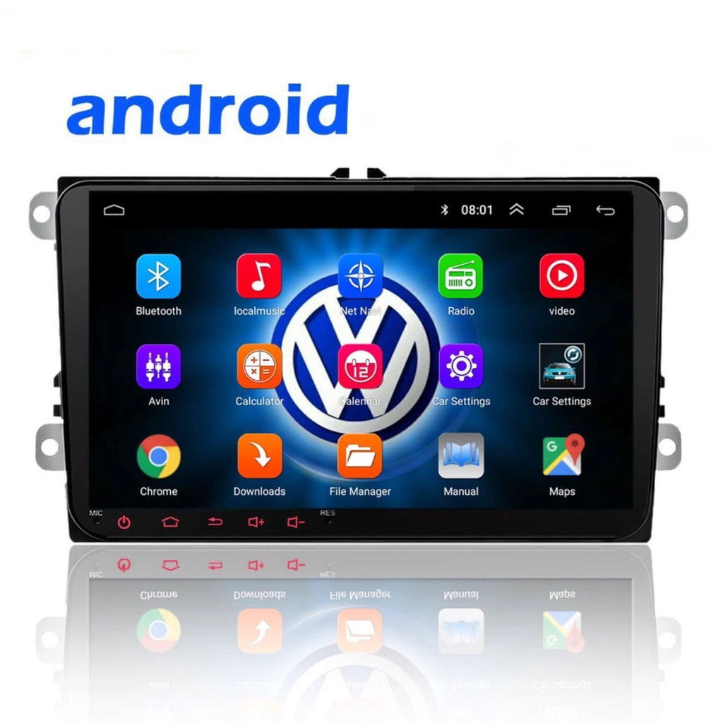 2G + 32G Suitable for VW Supports Apple CarPlay / Android Auto Android 11 Double DIN Head Unit Bluetooth, Radio, Video Player