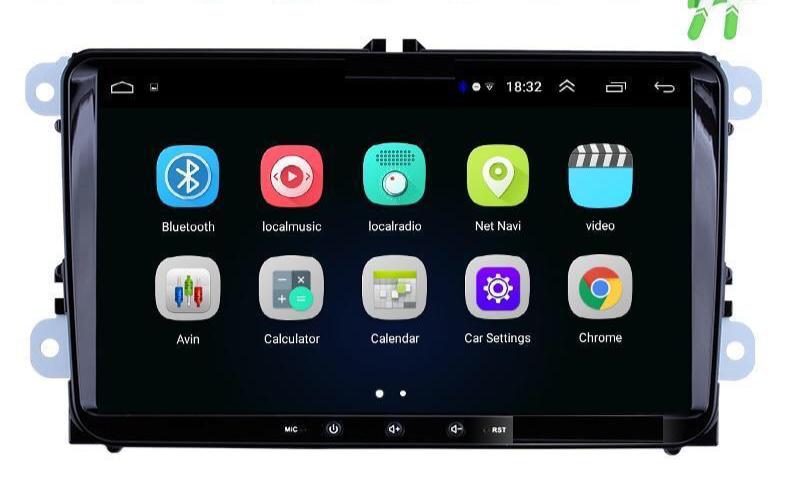 Car Stereo 4G + 64G Suit for VW Golf Supports Apple CarPlay Android 10.0 Head Unit 9” VW Golf MK5 MK6 Passat