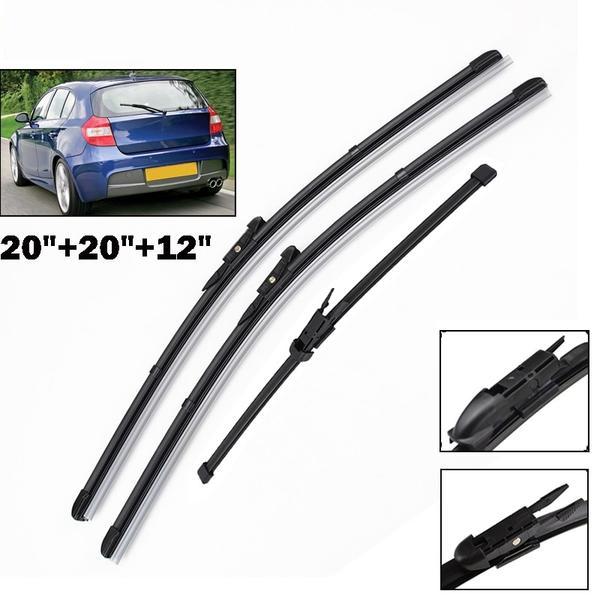 Windshield Windscreen Wiper Blades For BMW 1 Series E81 E87 Front Rear Window Set 2004 2005 2006 2007 2008 2009 2010