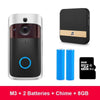 WI-FI Video Door Bell + Extra Chime CCTV Doorbell IR Alarm Wireless Security Camera Doorbell