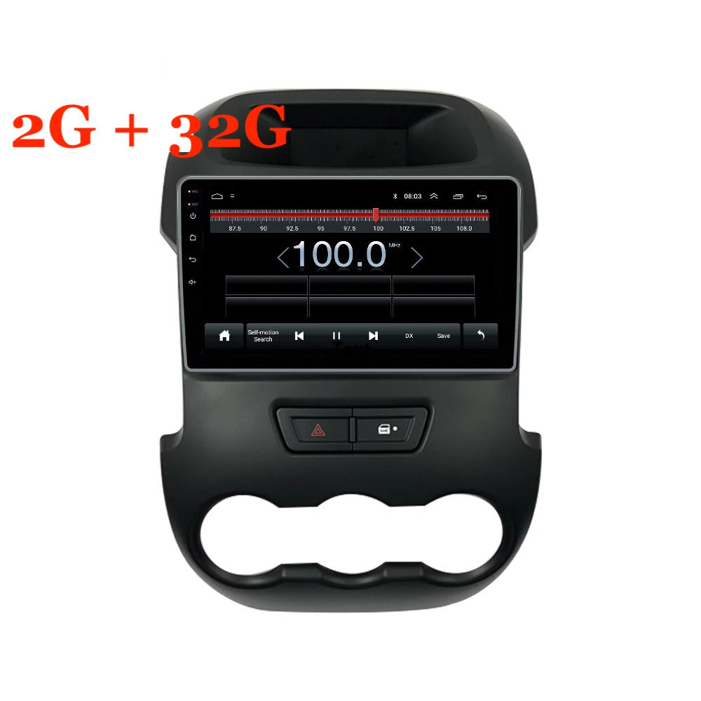 Car Stereo Android 2+32G For Ford RANGER 2011-2016 Supports Apple CarPlay Android Auto GPS Navigation Multimedia Player Deckless Radio WIFI