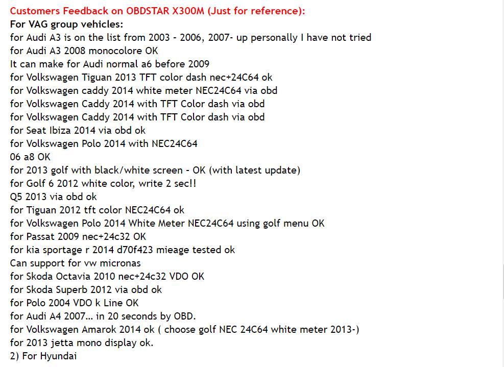 OBDSTAR X300M Special for Cluster Calibration Adjustment Tool and OBDII Support for Mercedes Benz & MQB VAG