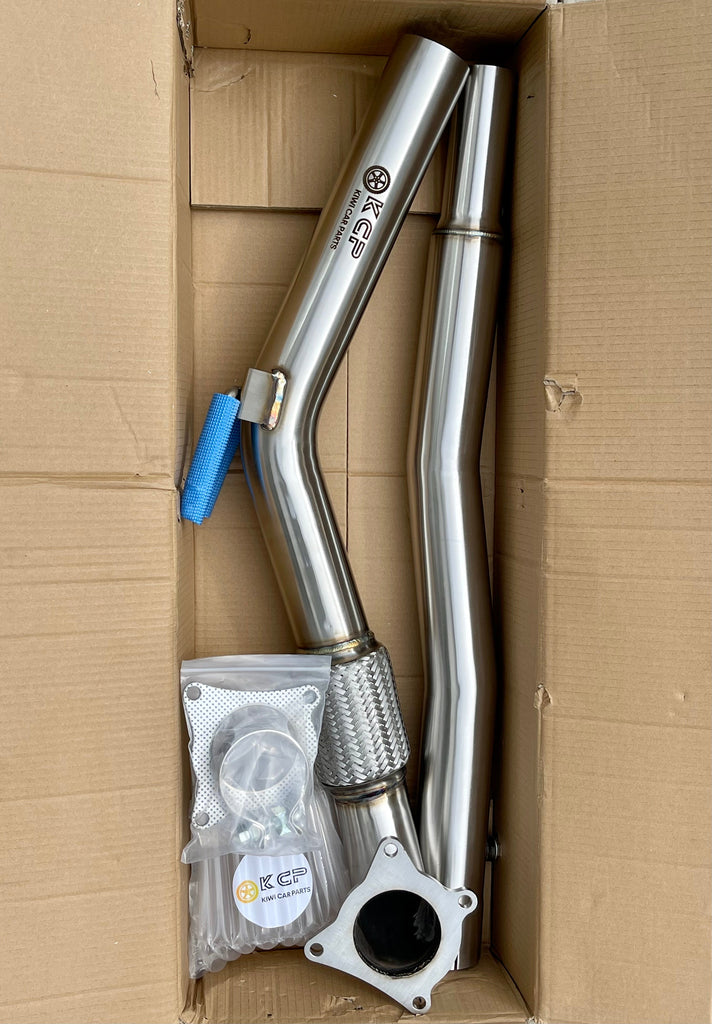 KCP Stainless Decat Downpipe Suit For VW Golf MK5 MK6 GTI Audi A3 8P 2.0T 1.8T Exhaust