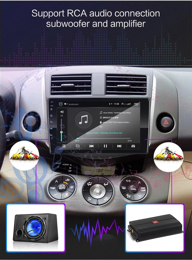 Car Stereo Suit Toyota RAV4 9” Android 10 2006 2007 2008 2009 2010 2011 2012 With Camera Radio Gps BT