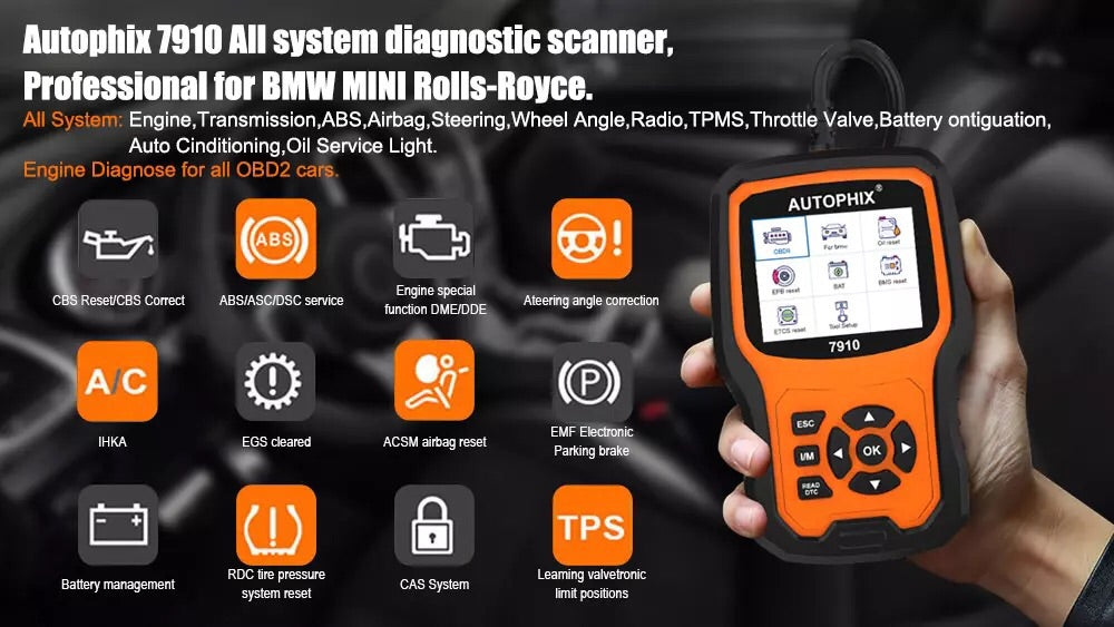 Scan Tool Suit BMW Automotive Scanner OBD2 SRS SAS ABS EPB Oil Reset Suitable For BMW For Rolls Royce OBD Diagnostic Tool