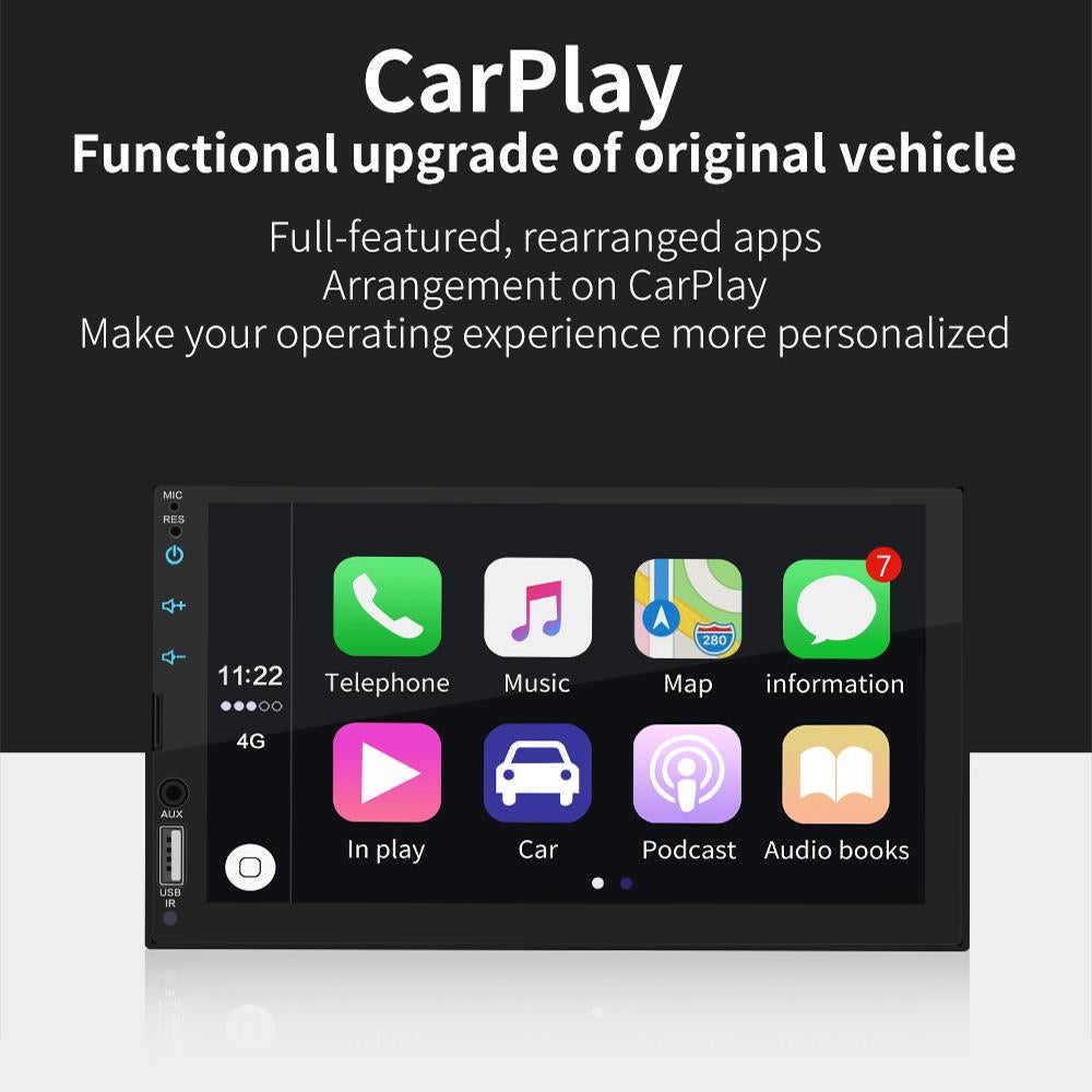 **SPECIAL** Car Stereo with Apple CarPlay / Android Auto Car Stereo Double DIN Head Unit, Bluetooth, 7" Touch Screen Radio CarPlay