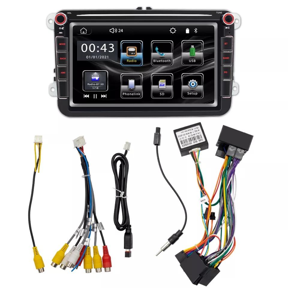 Car Stereo with Apple CarPlay / Android Auto Suit VW Golf MK5 MK6 Car Stereo Double DIN Head Unit, Bluetooth