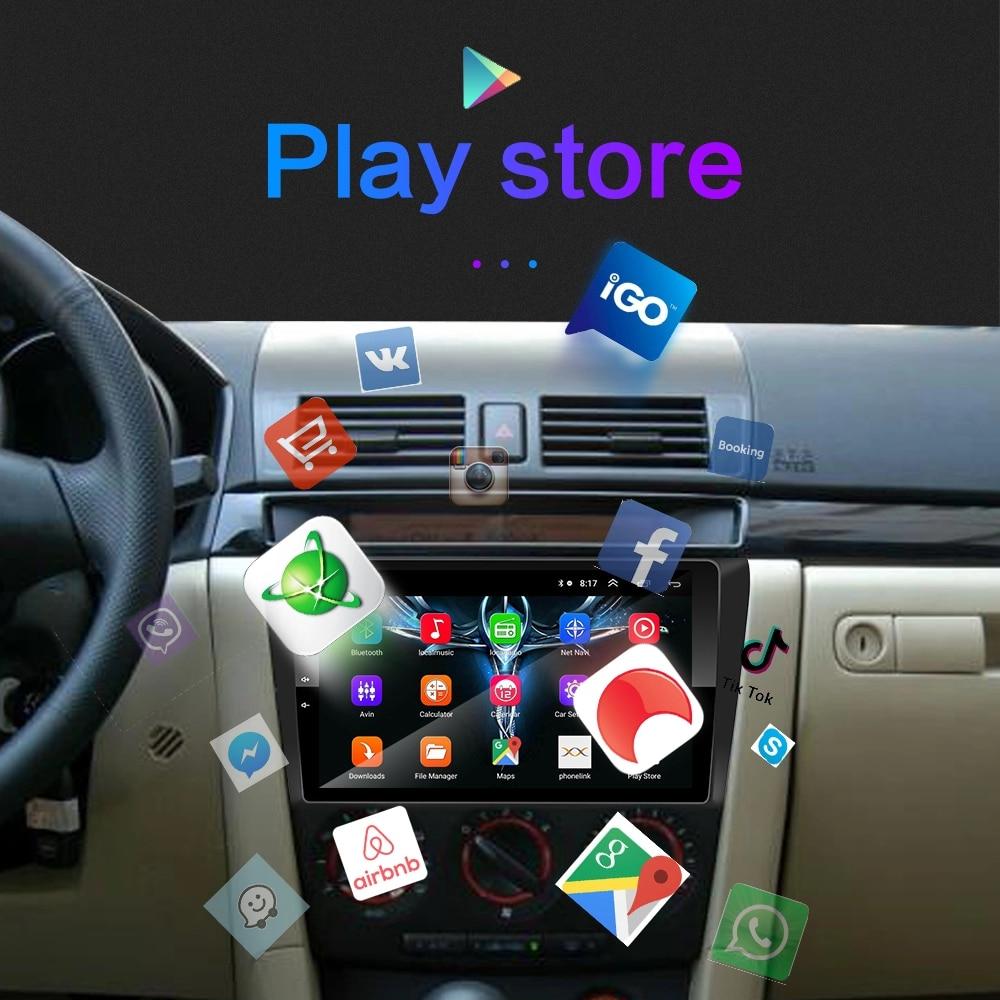 Car Stereo For Mazda 3 Mazda Axela Supports Apple CarPlay and Android Auto Car GPS NZ Maps Stereo WIFI GPS Quad Core for Mazda Axela 2004-2009