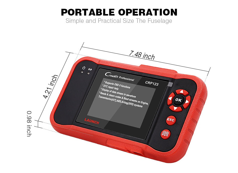 **SPECIAL** Car Scanner tool Launch X431 CRP123 Creader ENG/AT/ABS/SRS