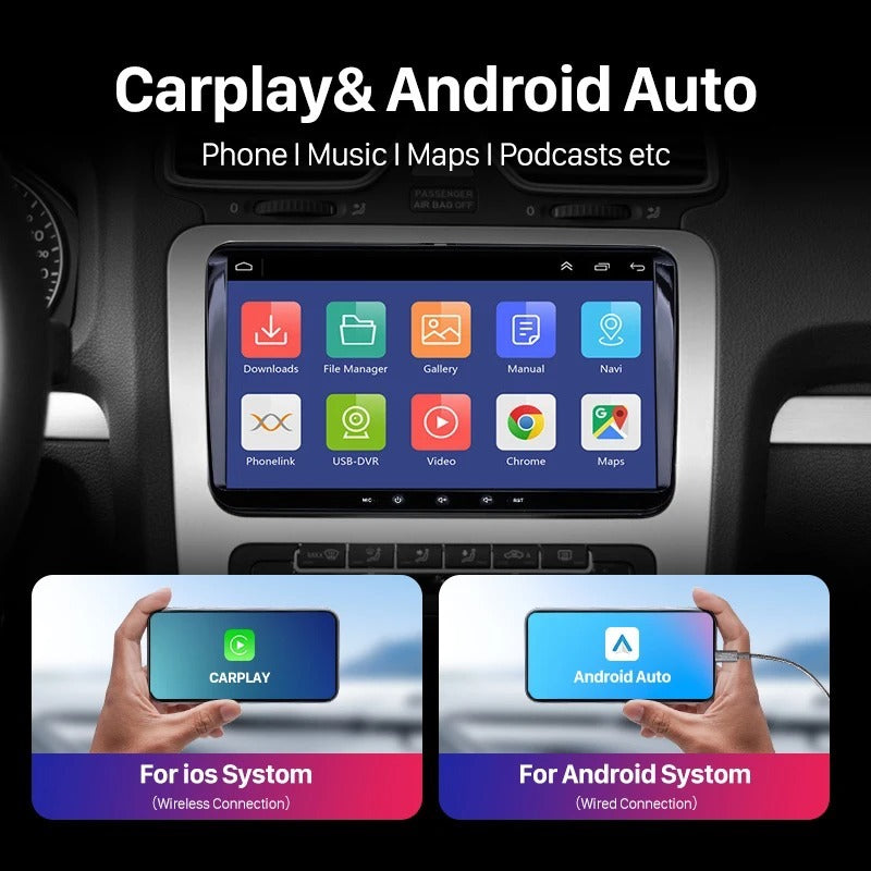 Android Car Radio For Toyota AURIS BLADE COROLLA hatchback 2006-2011 Camera GPS NZ Maps Supports Apple Carplay and Android Auto 2G + 32G Car Audio Stereo