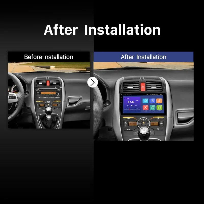 Android Car Radio For Toyota AURIS BLADE COROLLA hatchback 2006-2011 Camera GPS NZ Maps Supports Apple Carplay and Android Auto 2G + 32G Car Audio Stereo