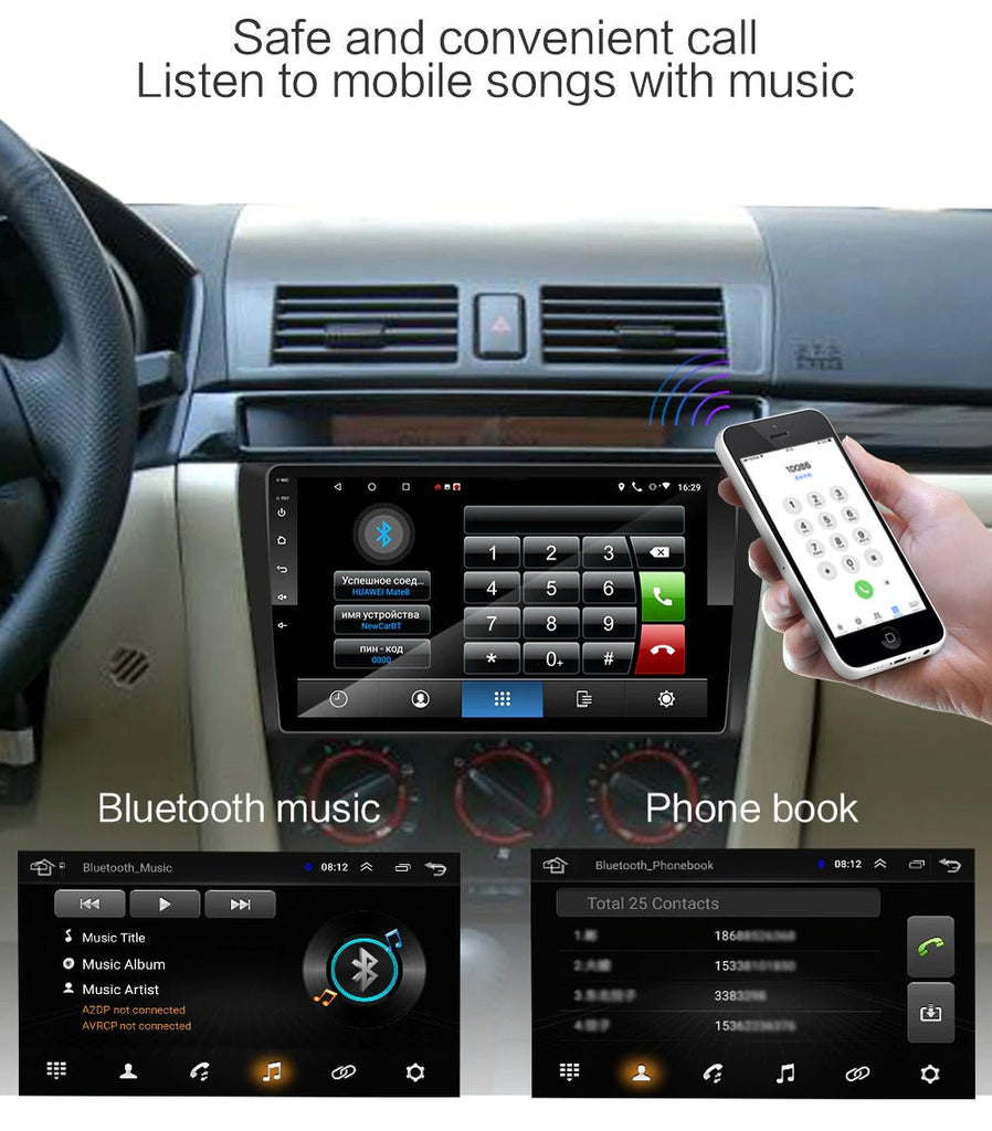 Car Android 9.0 Suitable for Mazda 3 Axela 2009-2012 GPS Camera Radio Stereo 2G 32G WIFI