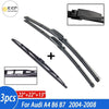 Wiper Front Rear Wiper Blades Set Suitable suit for Audi A4 B6 B7 Estate Avant 2004-2008 Windshield 22"+22"+13"