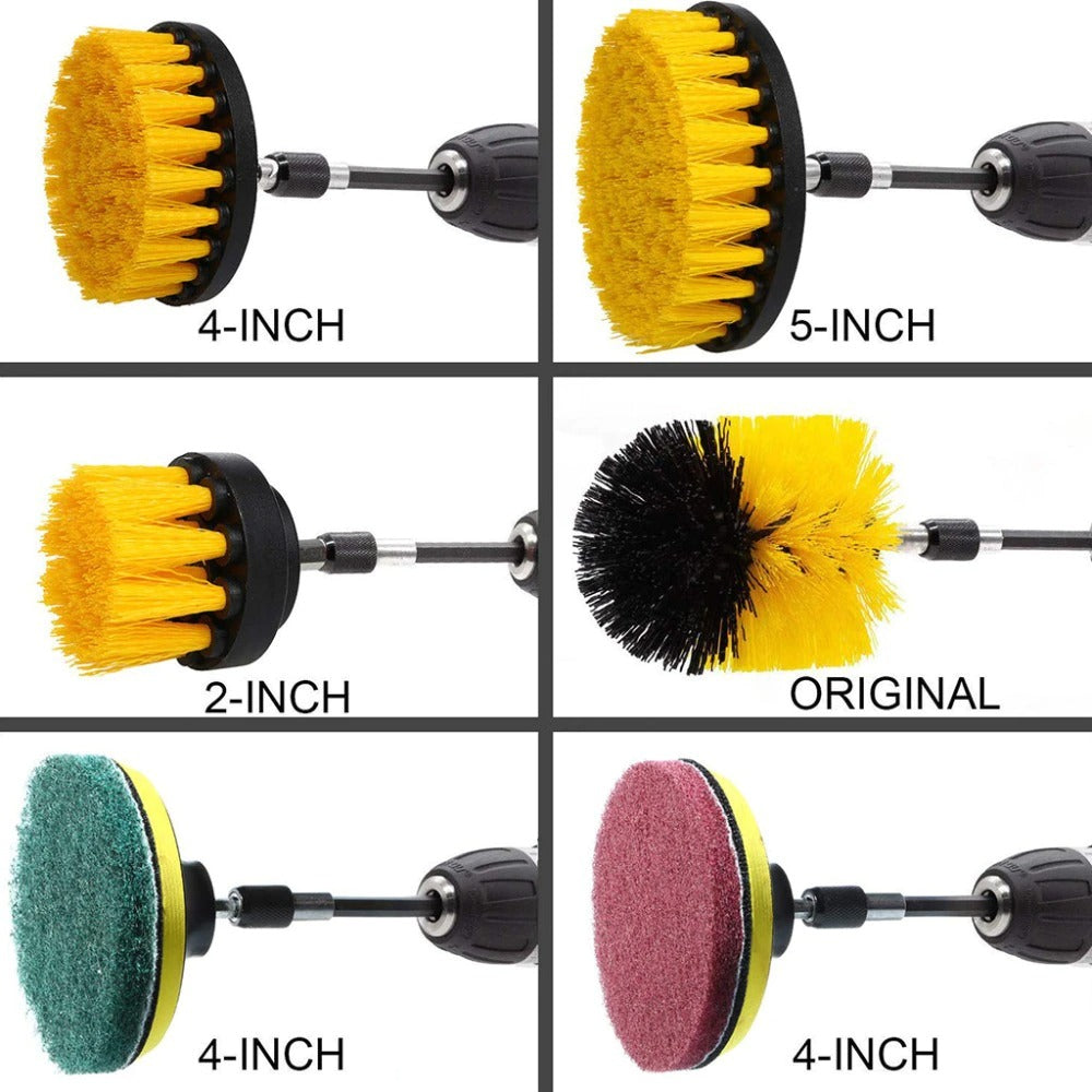 14Pcs Drill Brush Cleaner Kit Power Scrubber for Cleaning Bathroom Bathtub Cleaning Brushes Scrub Drill Car Cleaning Tools