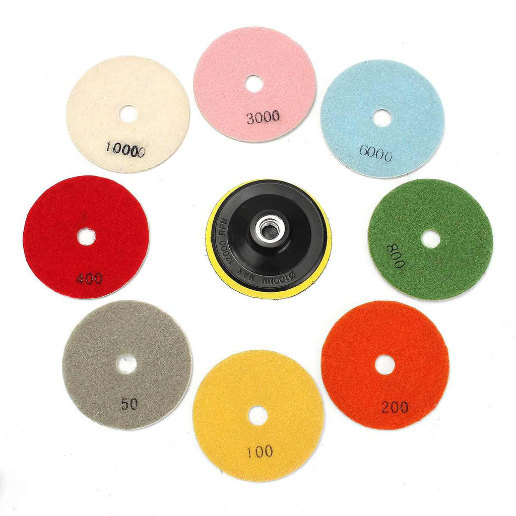 **SPECIAL** 16pcs Diamond Polishing Pads Kit Wet/Dry for Granite Stone Concrete