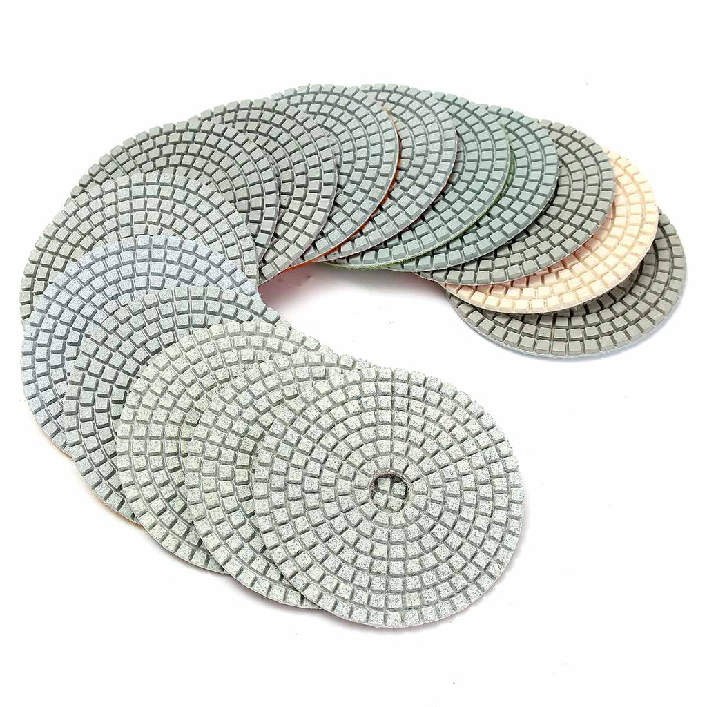 **SPECIAL** 16pcs Diamond Polishing Pads Kit Wet/Dry for Granite Stone Concrete