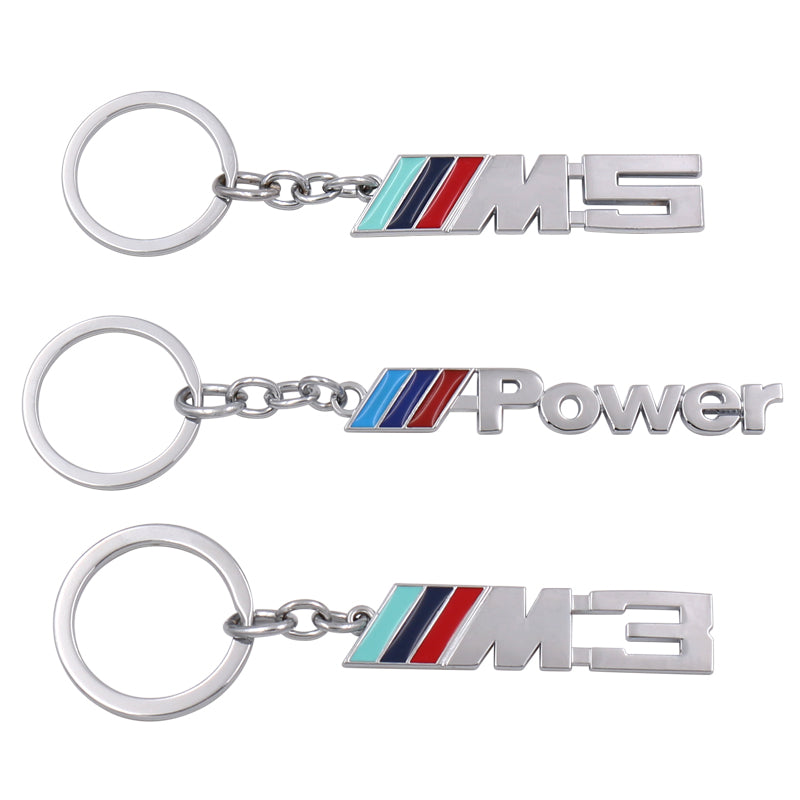 Key ring BMW Tri Colour Power Key chain For BMW M e46 e90 f20 e60 e39 f10 X1 X3 X4 X5 X6 X7