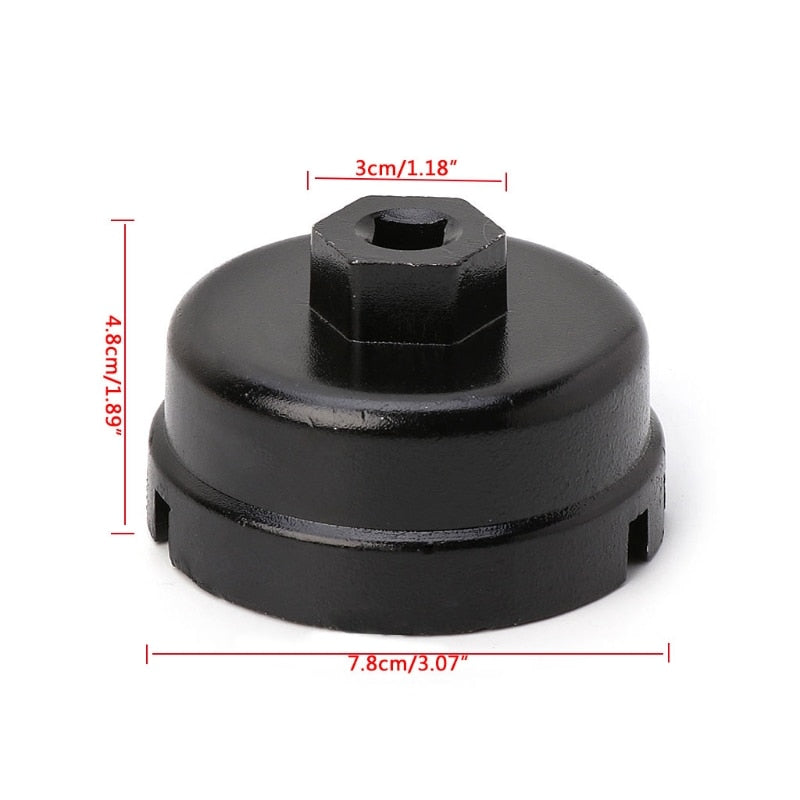 64mm Oil Filter Cap Wrench Compatible with Toyota Camry Corolla Highlander RAV4 Lexus Tool