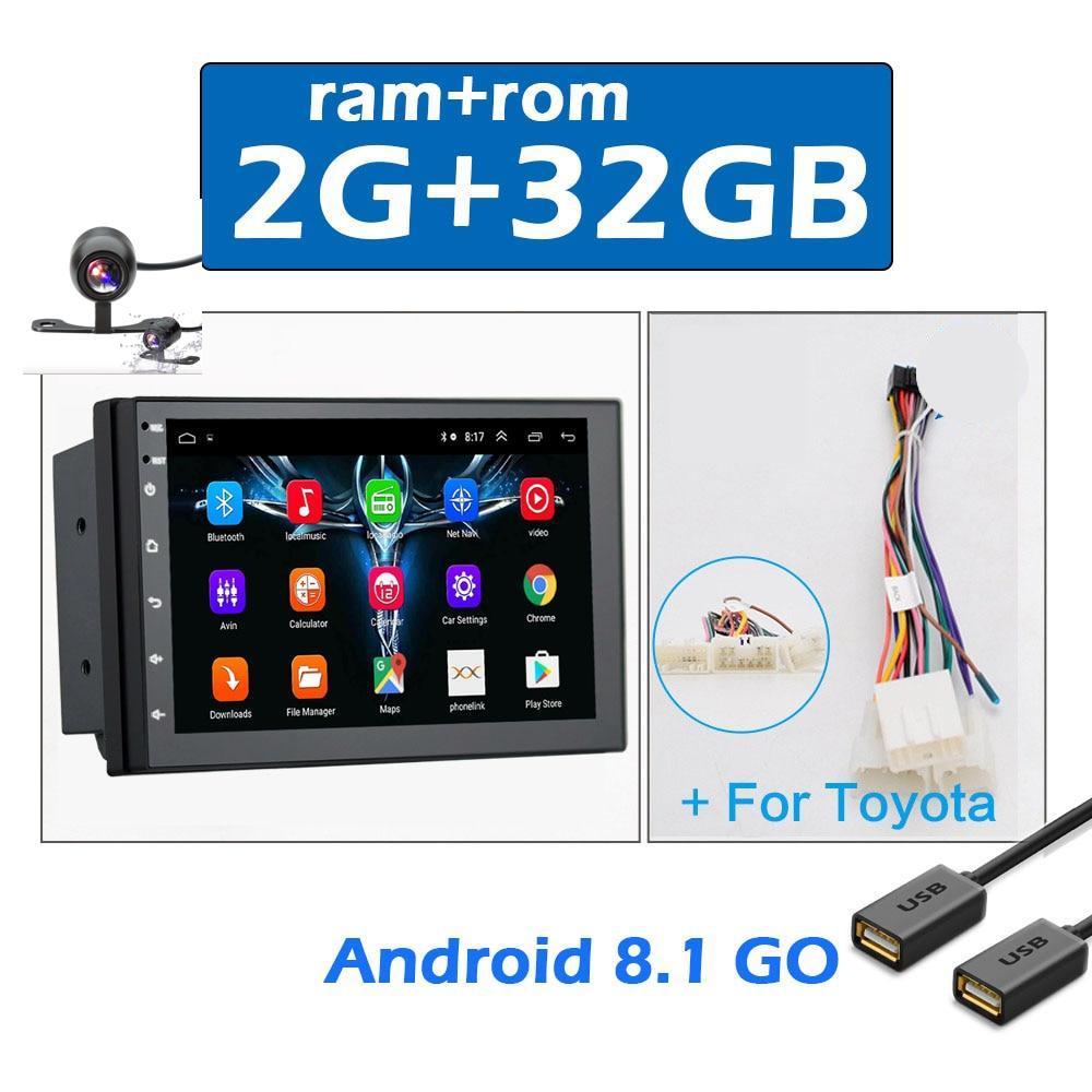 Android 8.1 2 Din Car Multimedia Video Player + Camera Universal Auto Stereo GPS MAP For Toyota CR-V