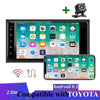 Car Stereo System Compatible with Toyota Android 8.1 Car Multimedia Stereo + 8IR Rear View Camera, GPS Bluetooth AUX USB Car Audio