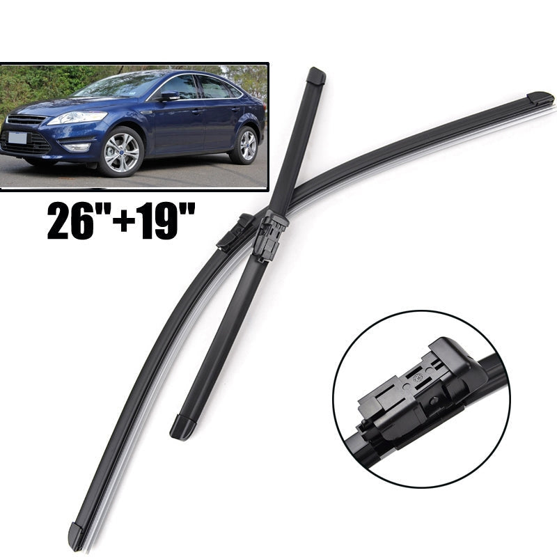 Front Wiper Blades Suitable For Ford Mondeo 4 2007 - 2014 Windshield Windscreen Front Window 26"+19"