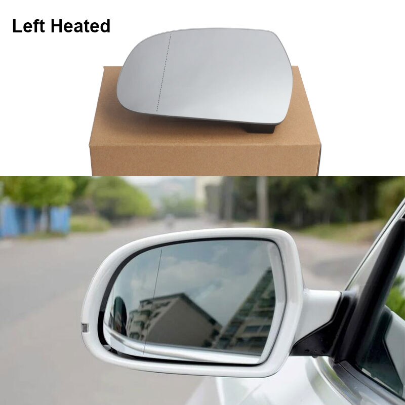 Left Side Heated Rearview Wing Mirror Glass For AUDI A4 S4 B8.5 2010-2015 A5 A3