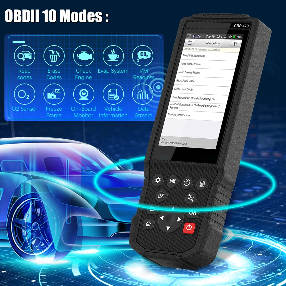 LAUNCH X431 CRP479 OBD2 Scanner JOBD Auto Scanner ABS TPMS DPF IMMO Key EPB Oil Reset Car diagnostic Tool OBD2 LAUNCH X431 WIFI