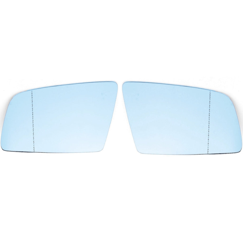 Left Side Blue Heated Electric Wing Mirror Glass For BMW 5 E60 E61 2003-2010