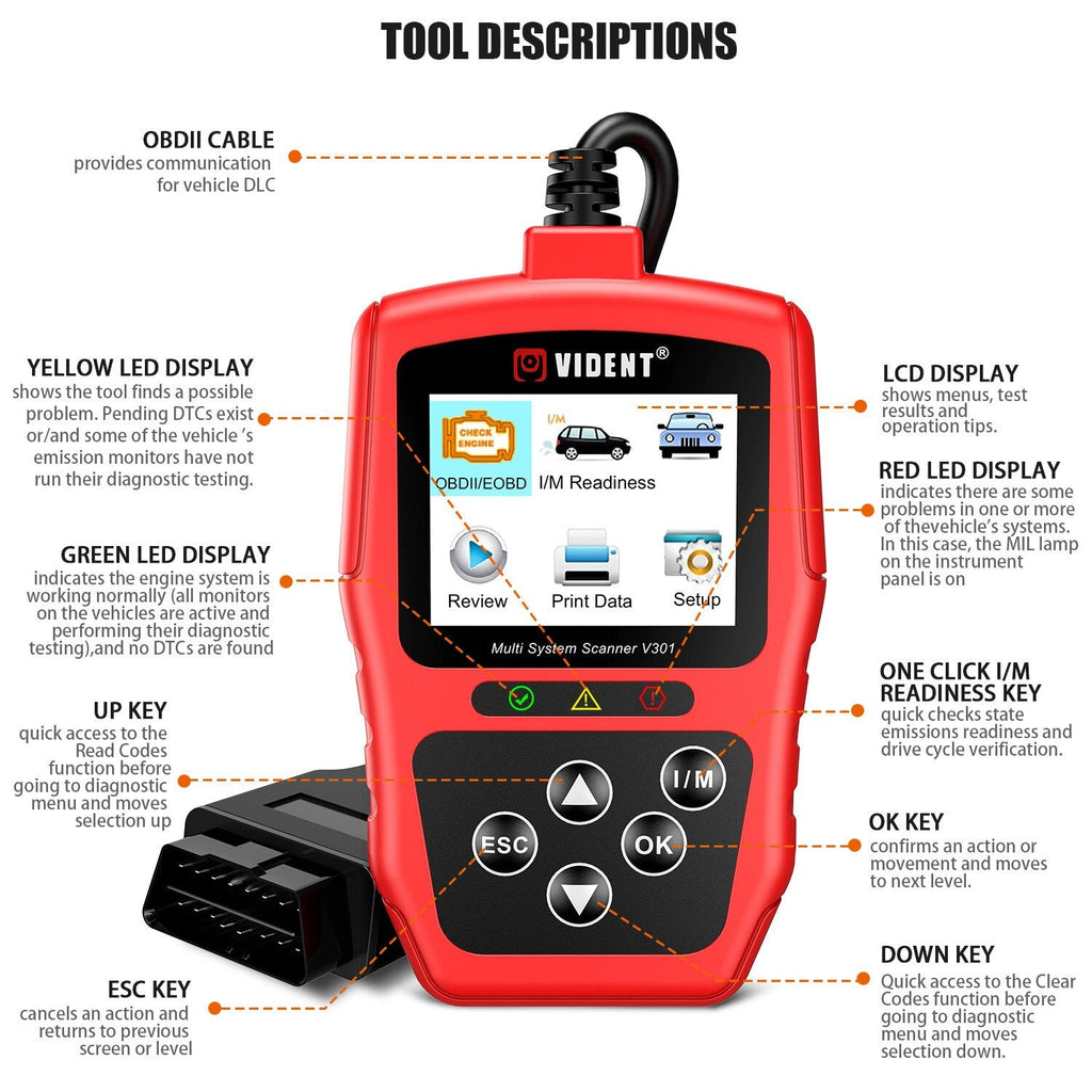 Full System OBD2 Scanner For VW Audi Skoda Seat Car Diagnostic Tool with SAS EPB DPF Oil Battery Reset